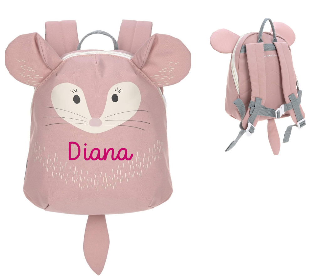 Mochila infantil Lässig personalizada - RATÓN