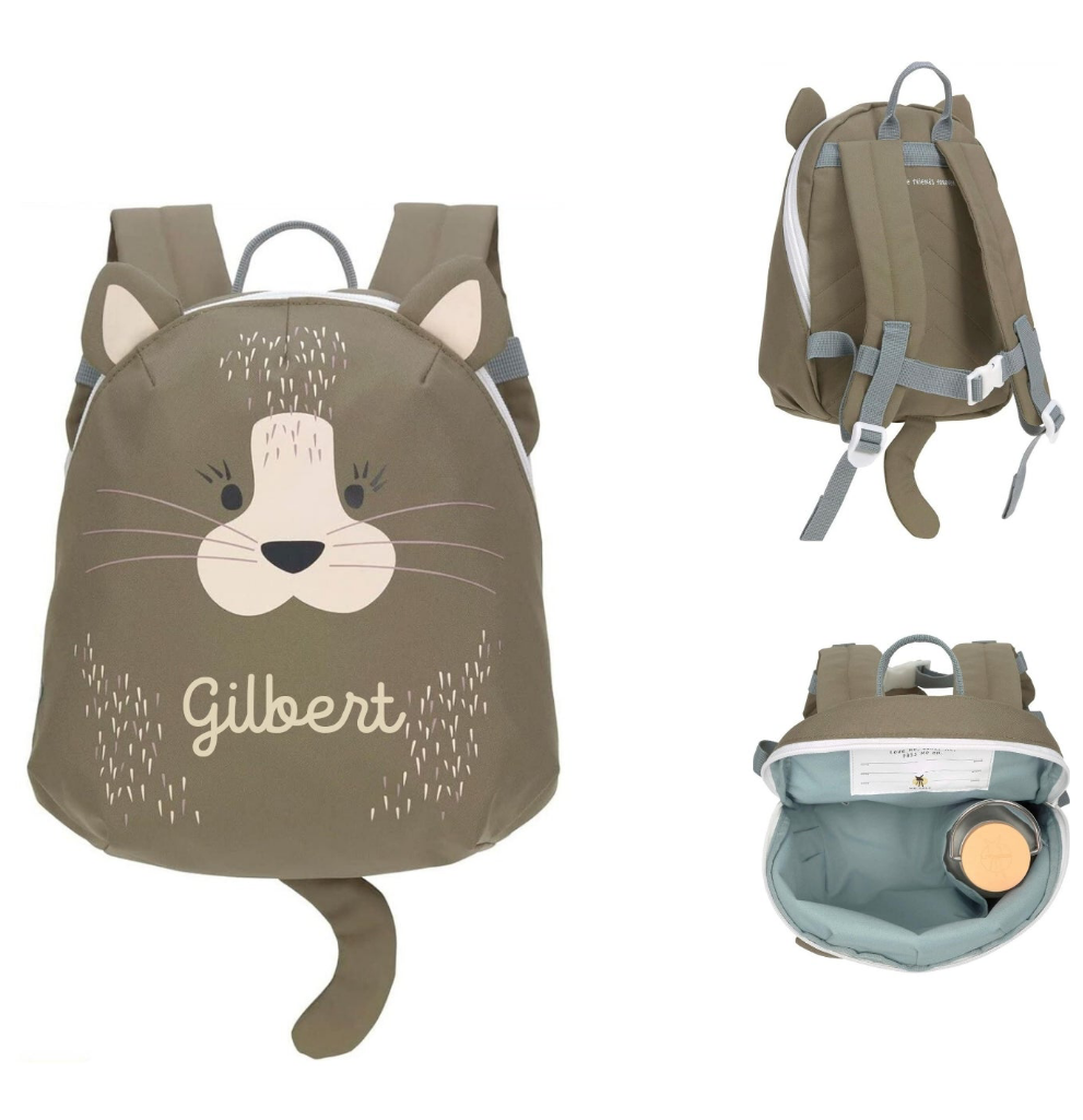 Mochila infantil Lässig personalizada - GATO