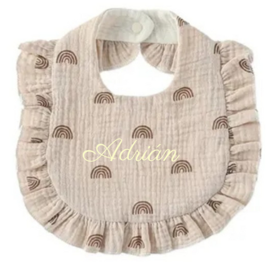 Babero arcoiris tostado