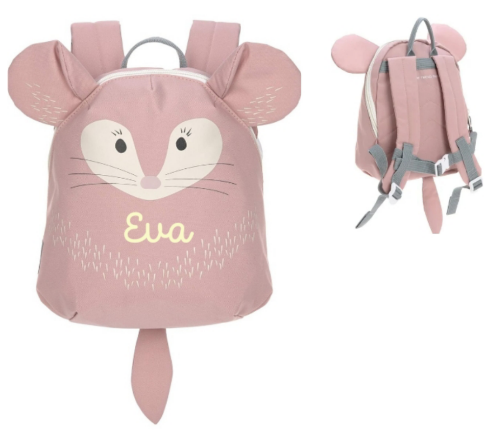Mochila infantil Lässig personalizada - RATÓN
